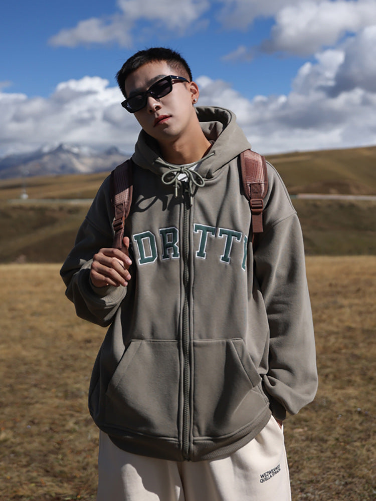 Men's Casual Cardigan Sweater Pullover Hoodie