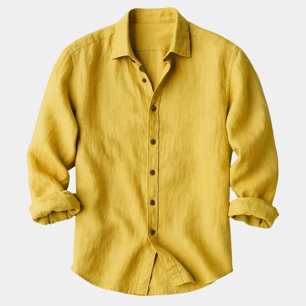Long-sleeve button-down shirt