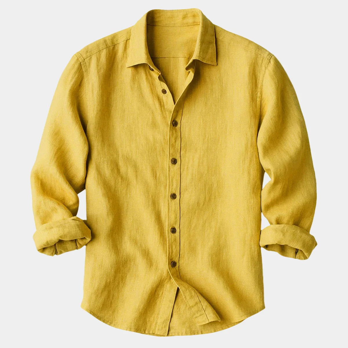 Long-sleeve button-down shirt
