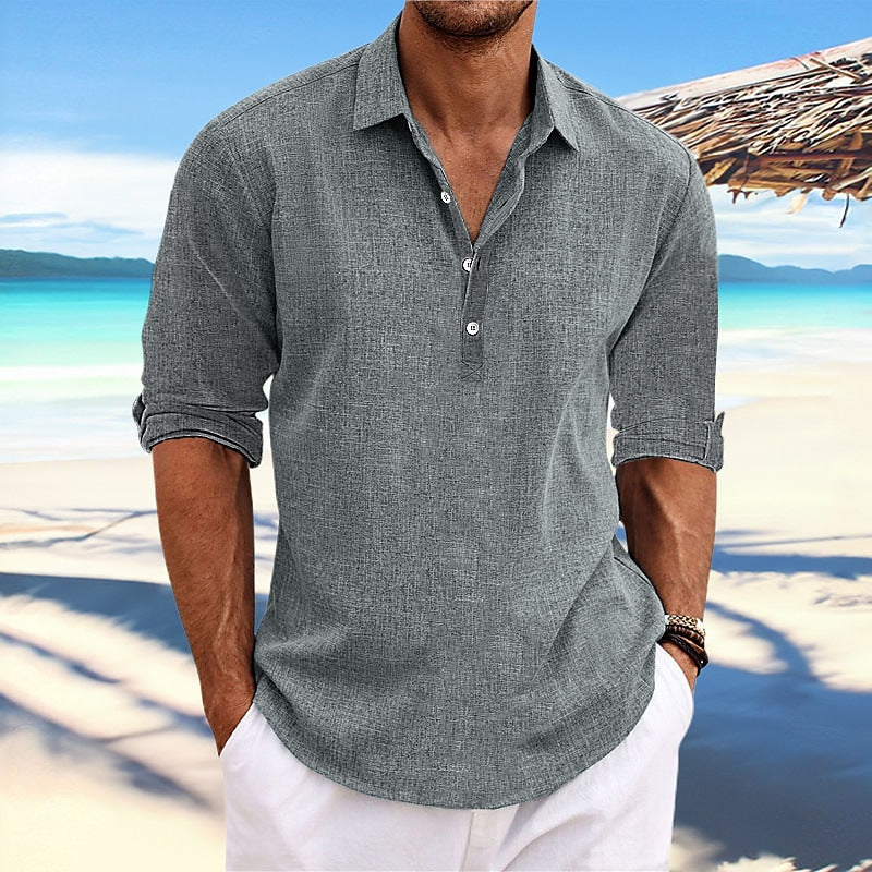 Linen Blend Casual Shirt