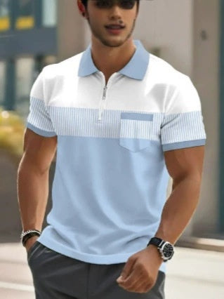 Men's Striped Polo Shirt