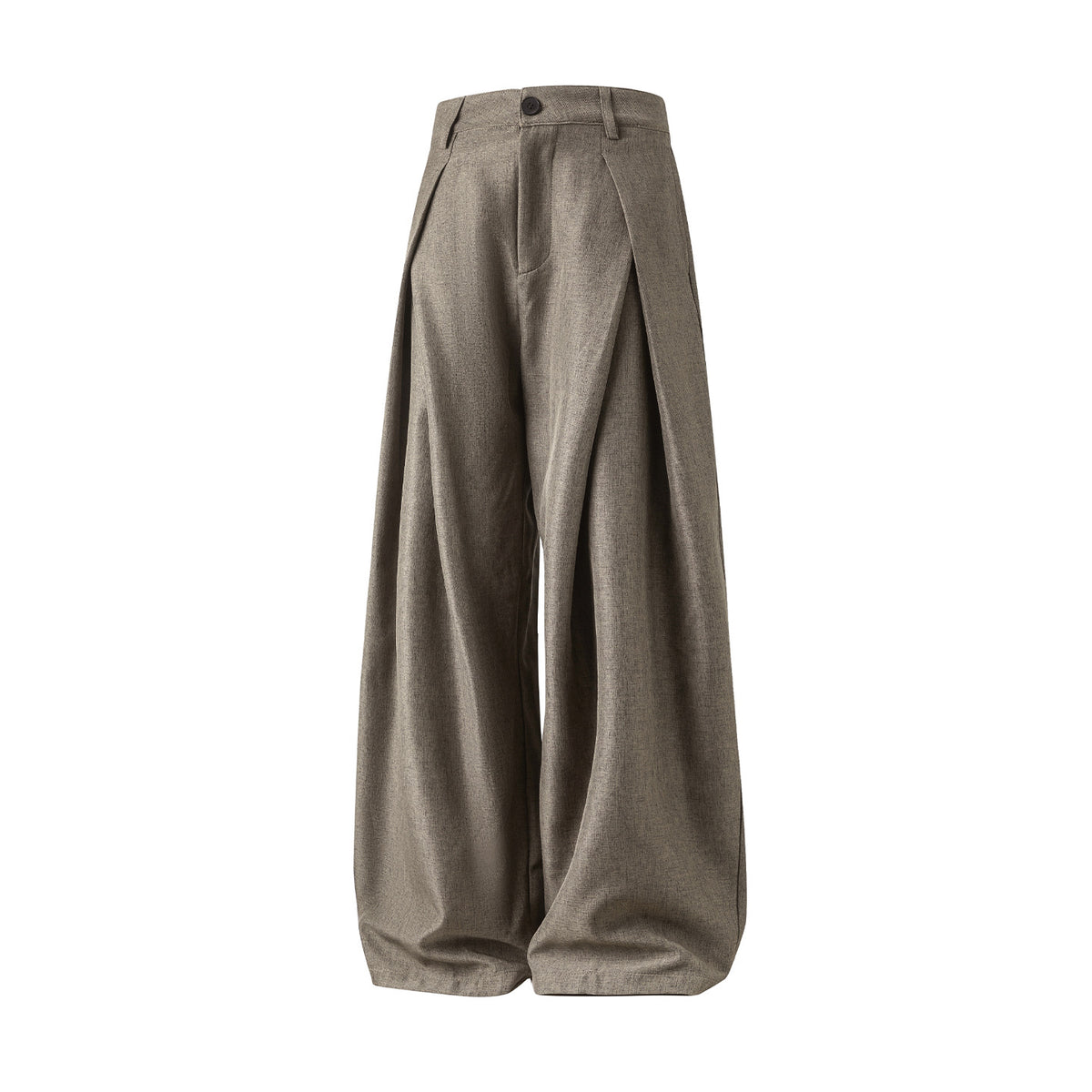 Cross Pleated Casual Men's Trousers | PolarNut