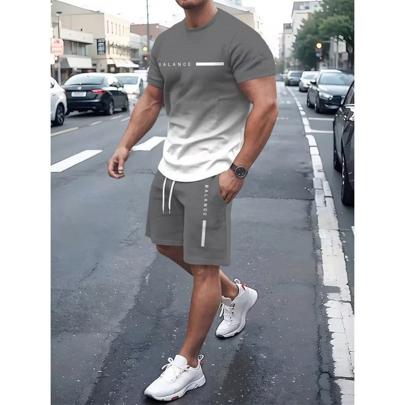 Gradient Sportswear Shorts Set