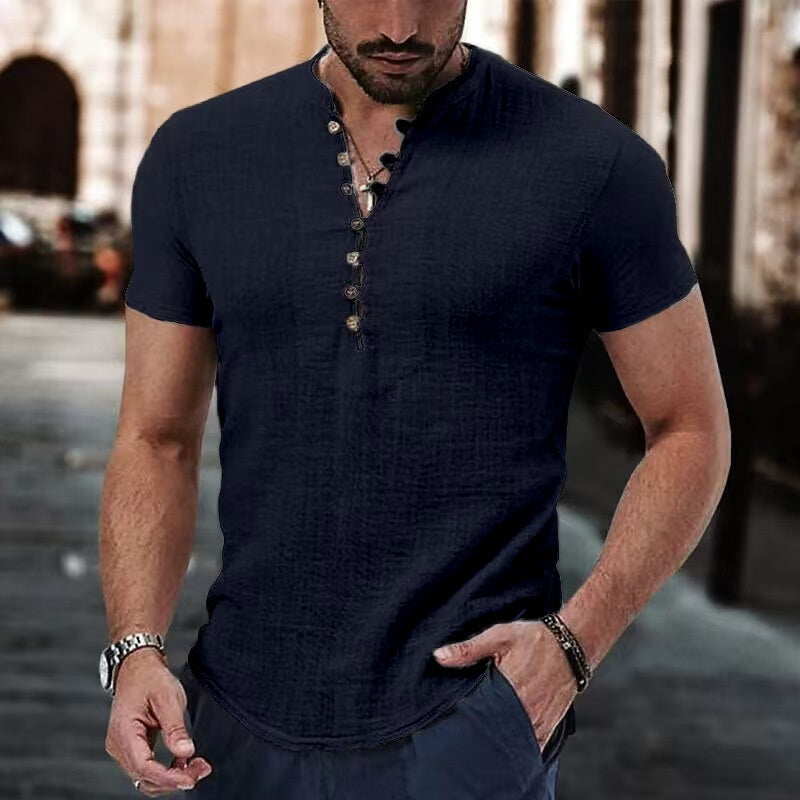 Men's Casual Linen Shirt