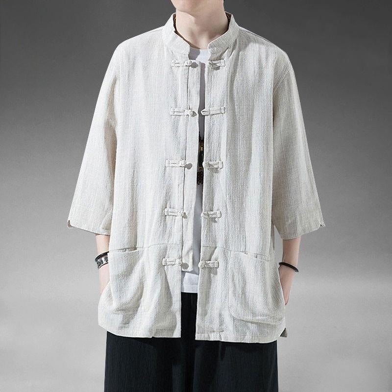 Linen Tang Suit Shirt