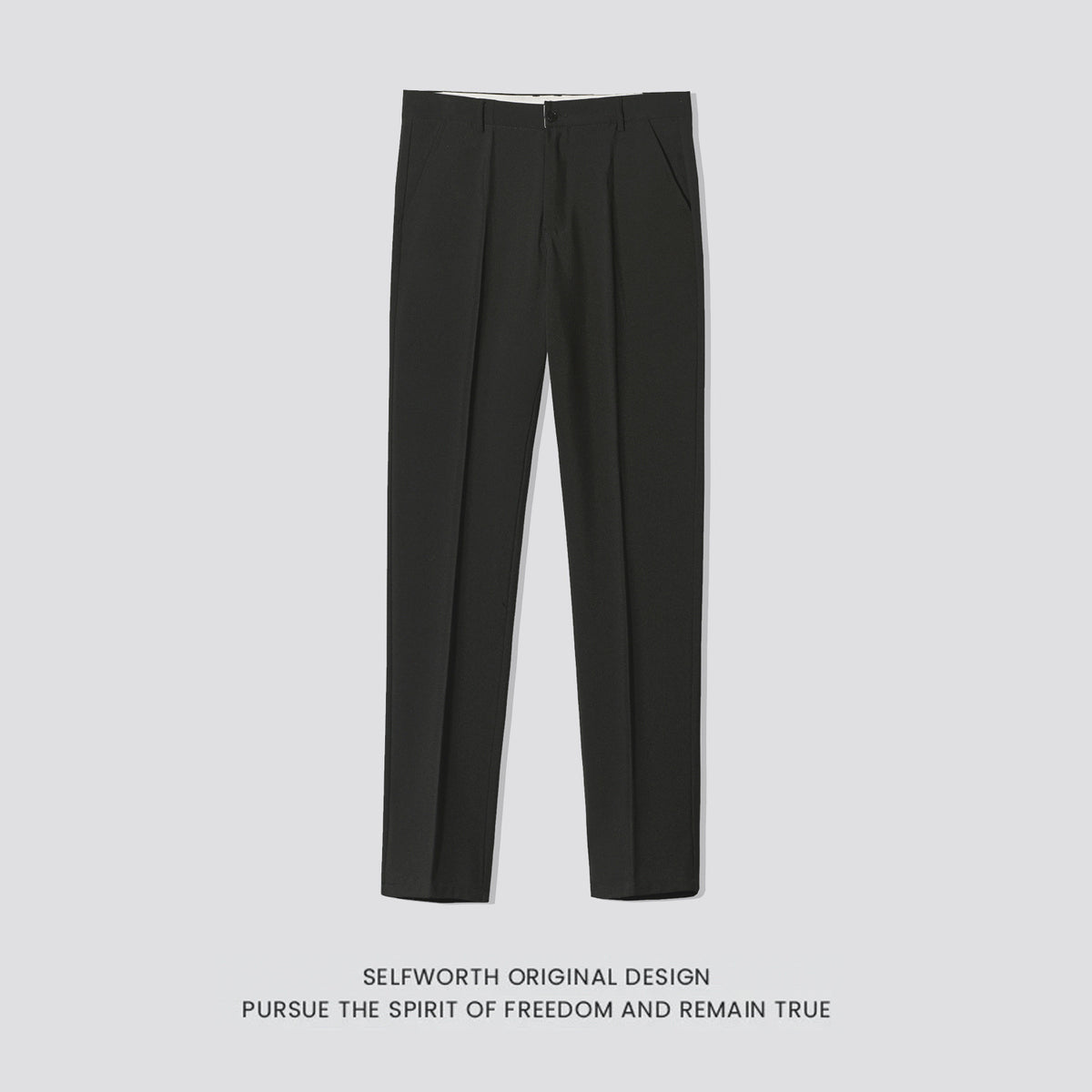 Slim-Fit Casual Trousers