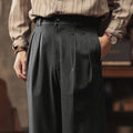 Straight Pleated Dress Pants