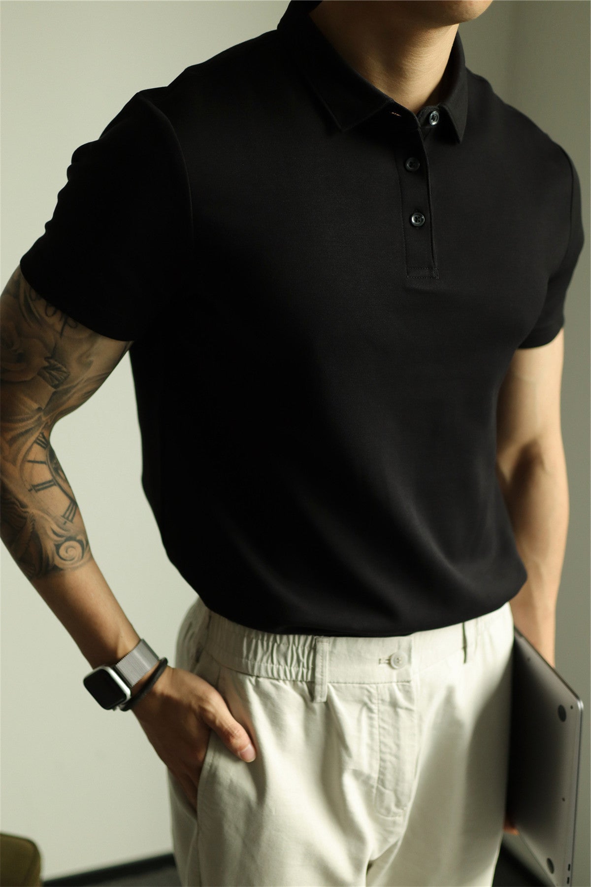 Men's Short Sleeve Cotton Polo Shirt