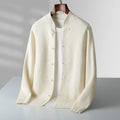Mens Chinese Style Wool Cardigan