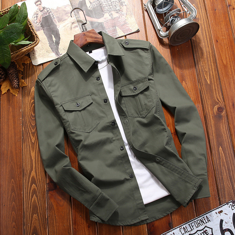 Mens Military Style Shirt | Cargo Shirt | PolarNut