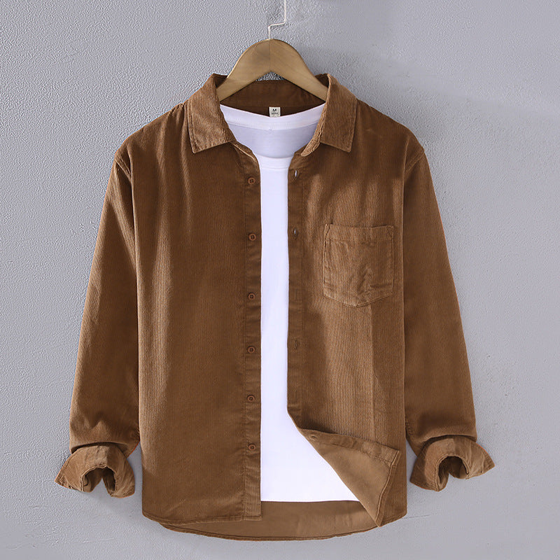 Men's Corduroy Long Sleeve Shirt