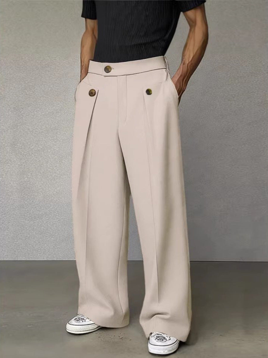 Casual Straight Leg Trousers
