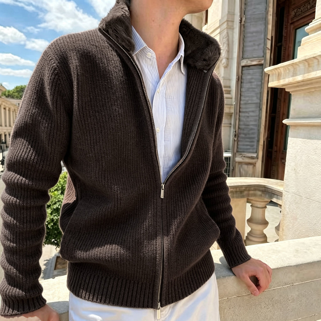 Knitted Cardigan Sweater