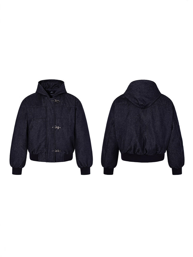 Thickened Raw Denim Cotton Jacket | PolarNut