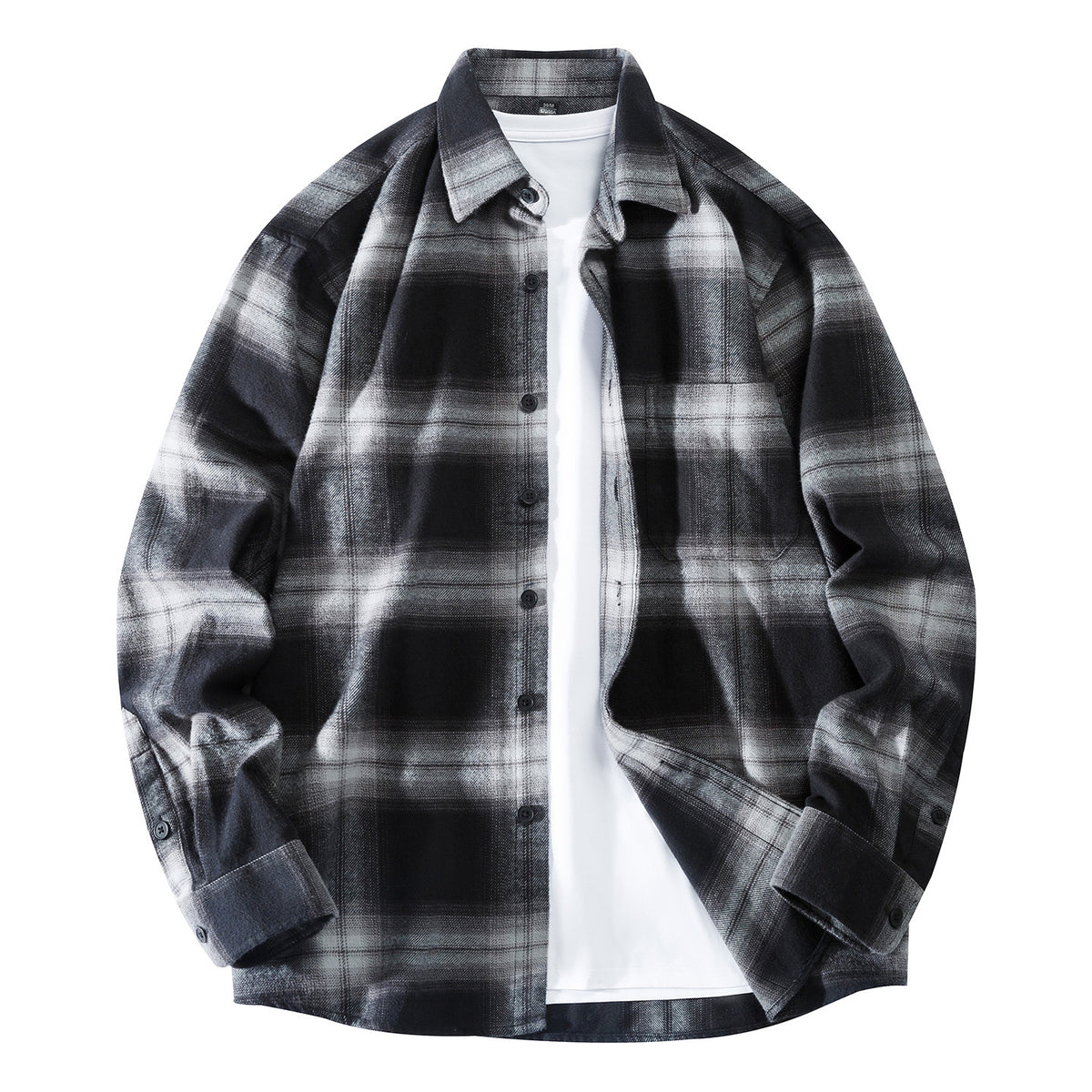 Mens Flannel Plaid Shirt