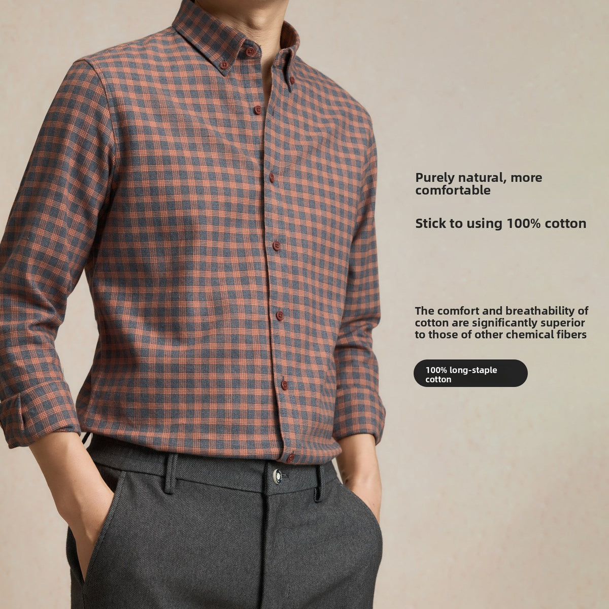 Cotton Brushed Plaid Shirt