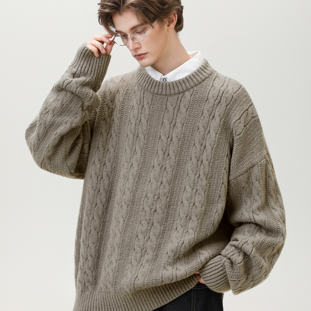 Texture Knitted Sweater