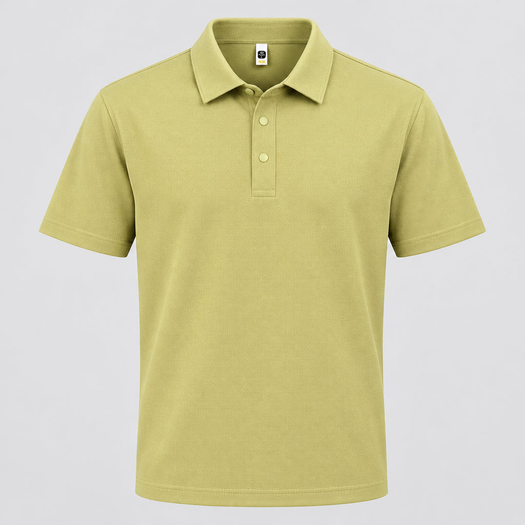 Men's Antibacterial Seamless Silk POLO Shirt