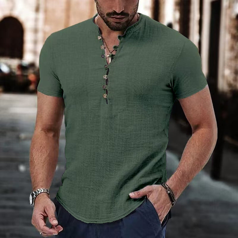 Men's Casual Linen Shirt