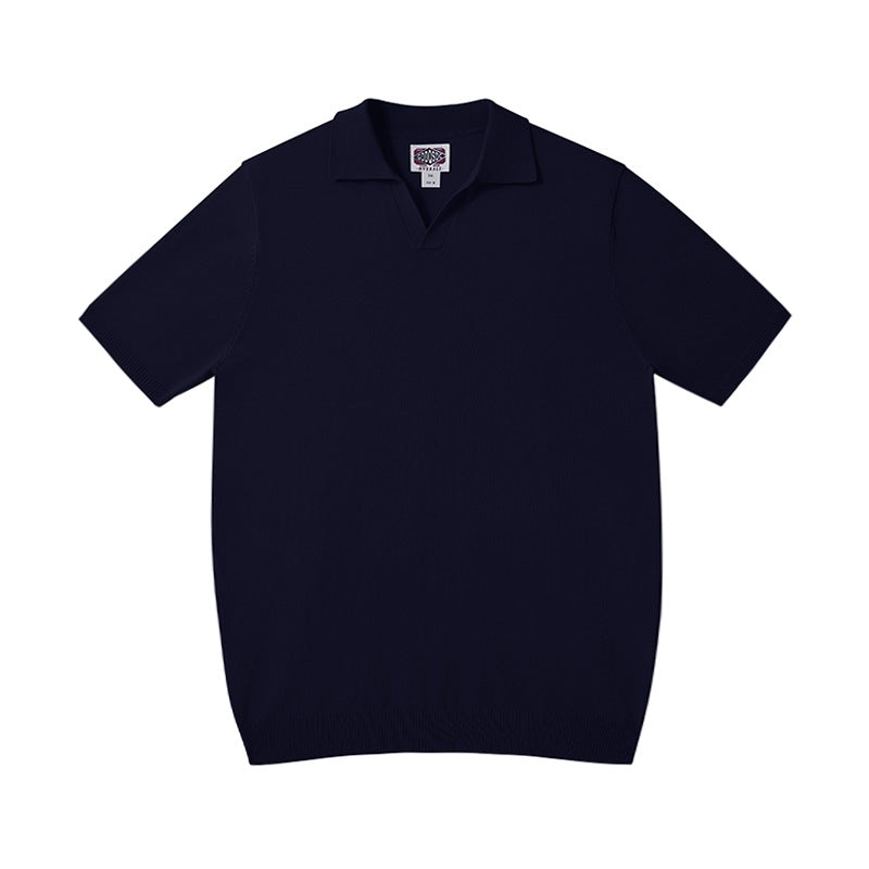 Men's Casual Silk Blend Polo Shirt