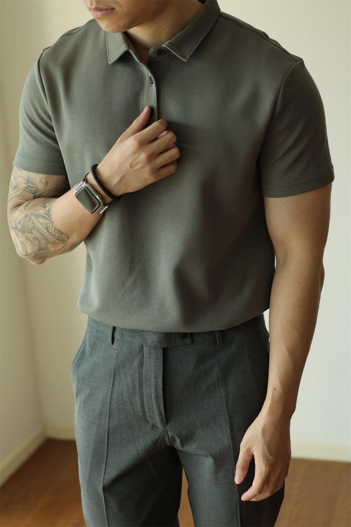 Men's Short Sleeve Cotton Polo Shirt
