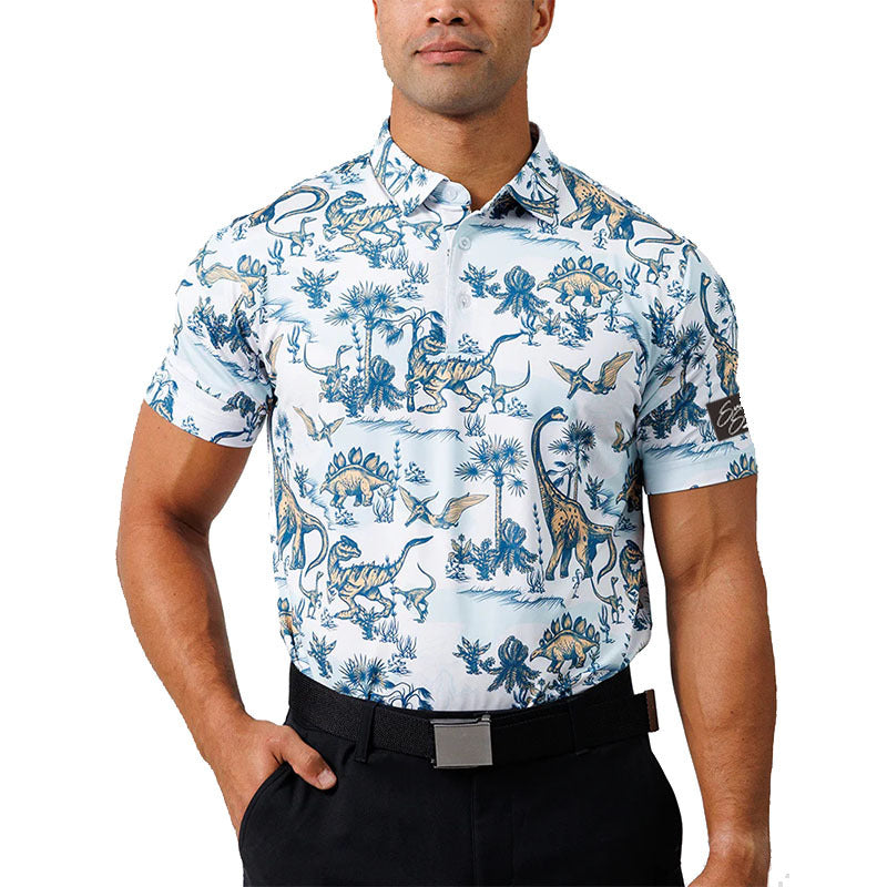 Men's Printed Golf Polo Shirt