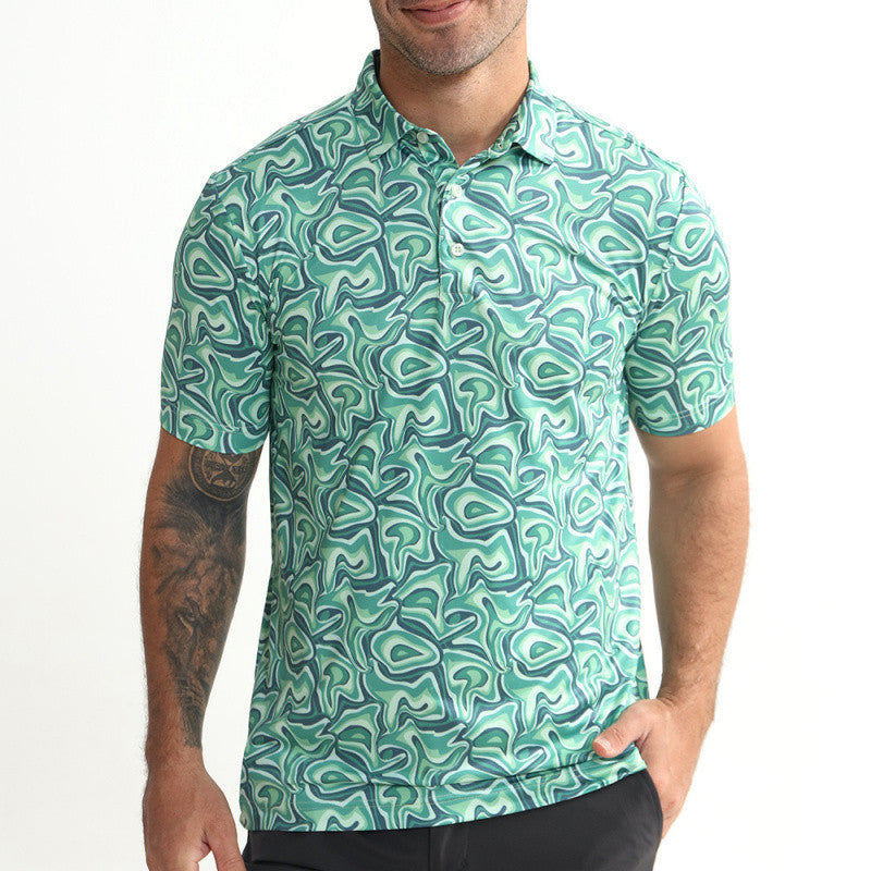 Mens Quick Dry Golf Polo Shirt