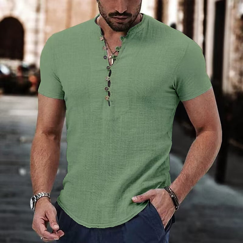 Men's Casual Linen Shirt