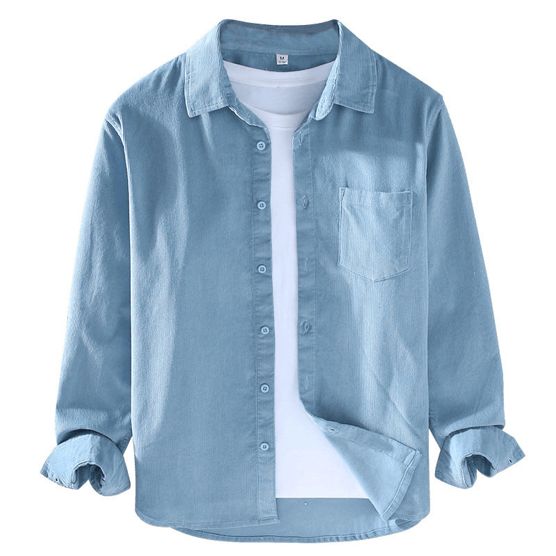 Men's Corduroy Long Sleeve Shirt
