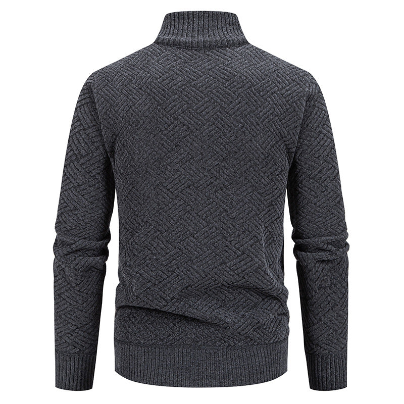 Men's Fleece Lined Knit Cardigan