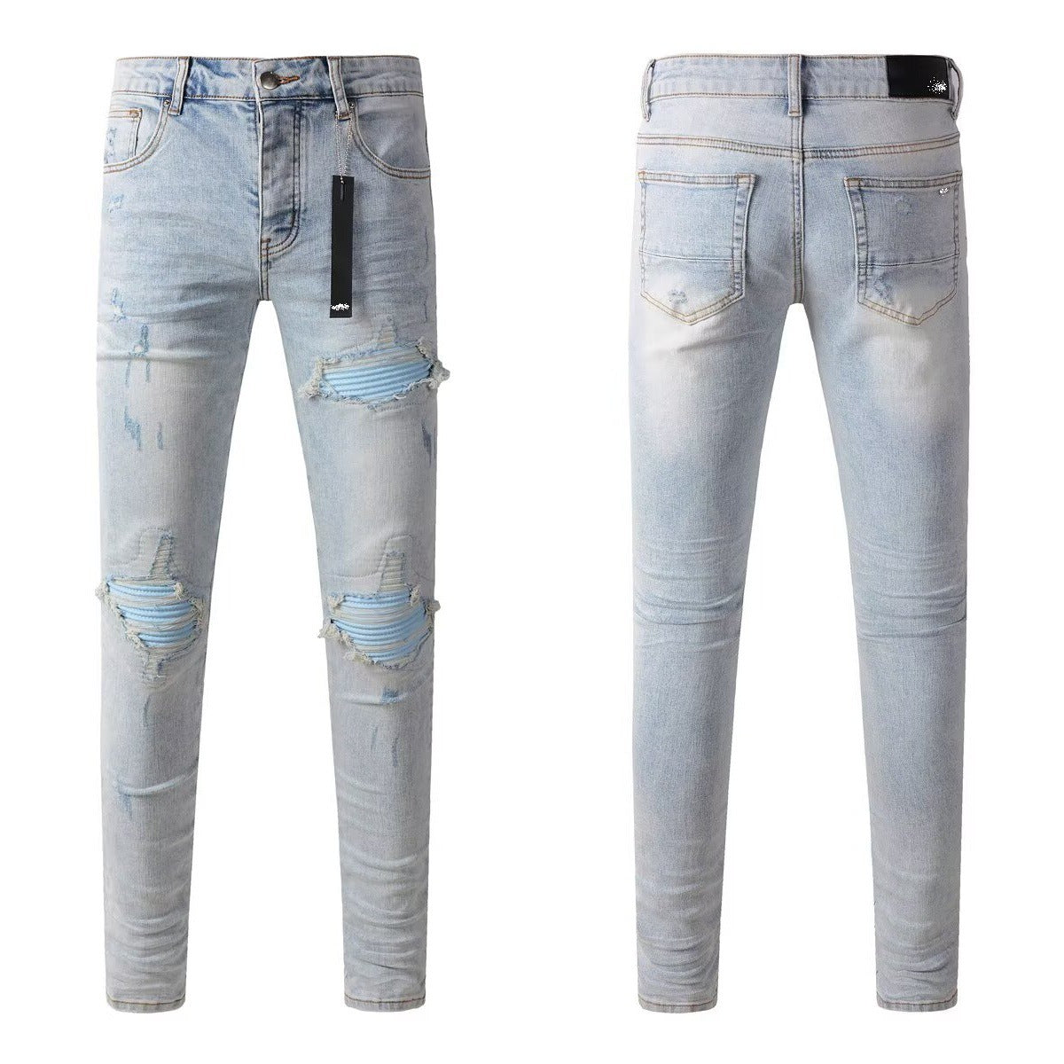 Slim Patch Jeans