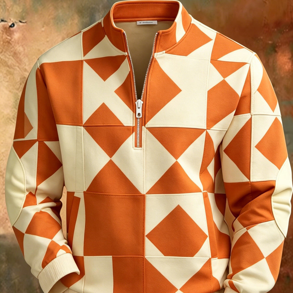 Half Zip Pullover Sweatshirt