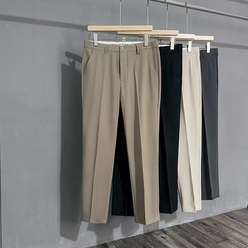 Slim-Fit Casual Trousers