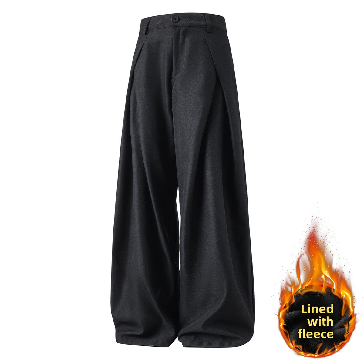 Cross Pleated Casual Men's Trousers | PolarNut
