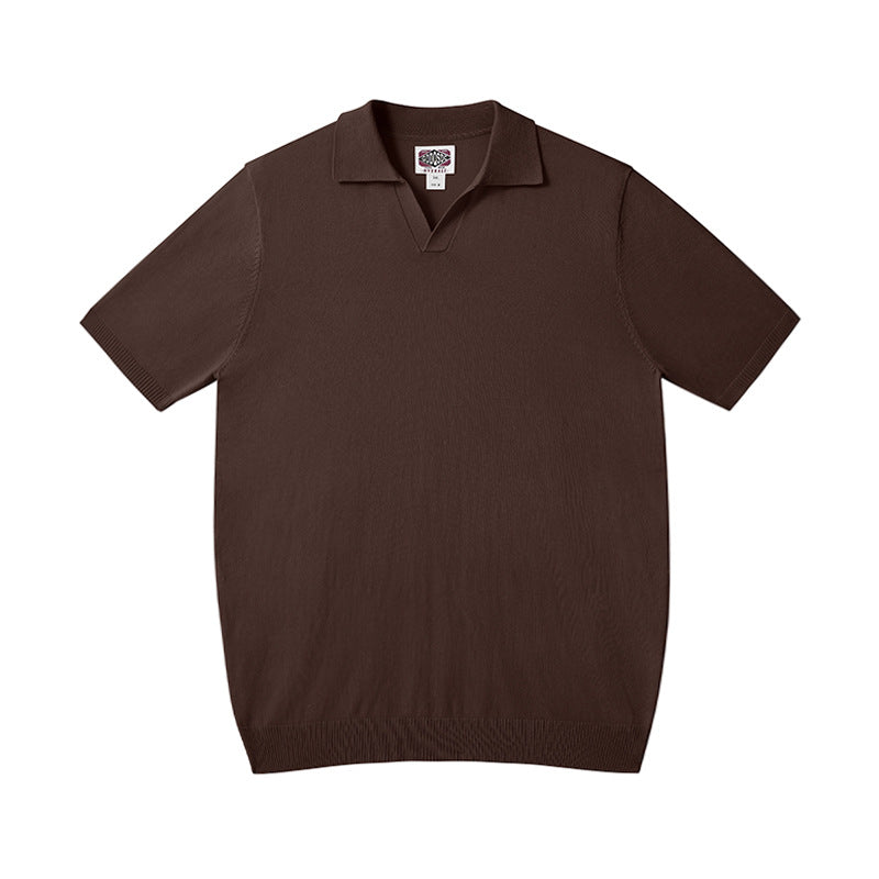 Men's Casual Silk Blend Polo Shirt