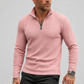 Long Sleeve Jacquard Polo Shirt
