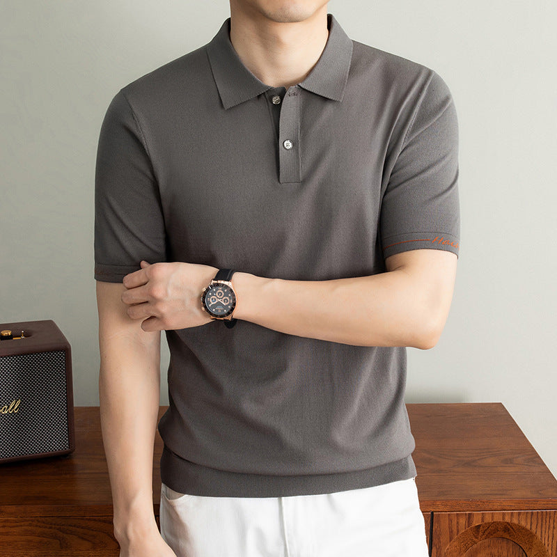 Men's Tencel Linen Polo Shirt