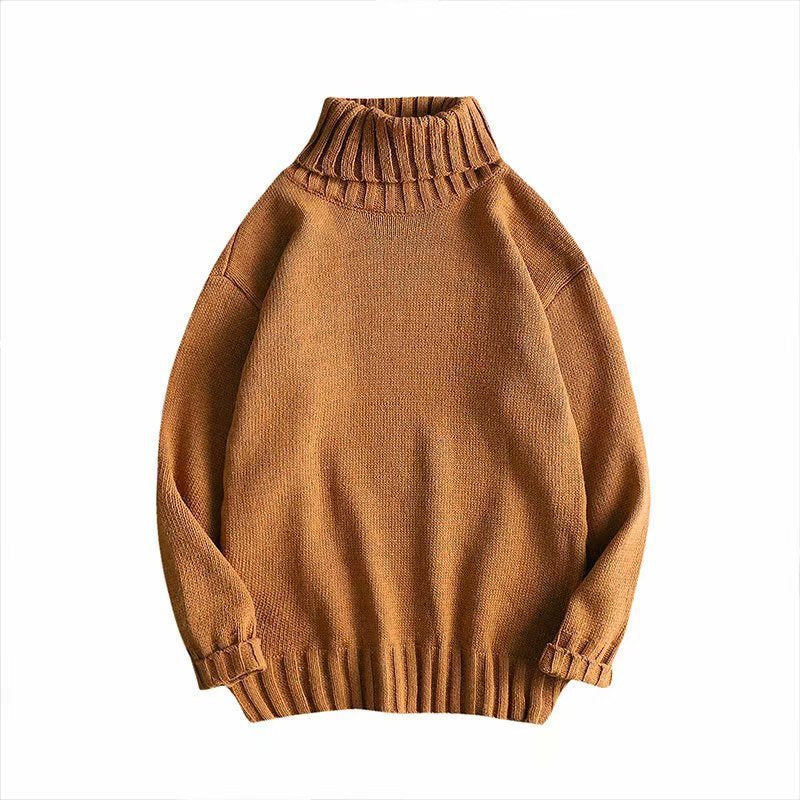 Men's Retro Turtleneck Knit Sweater