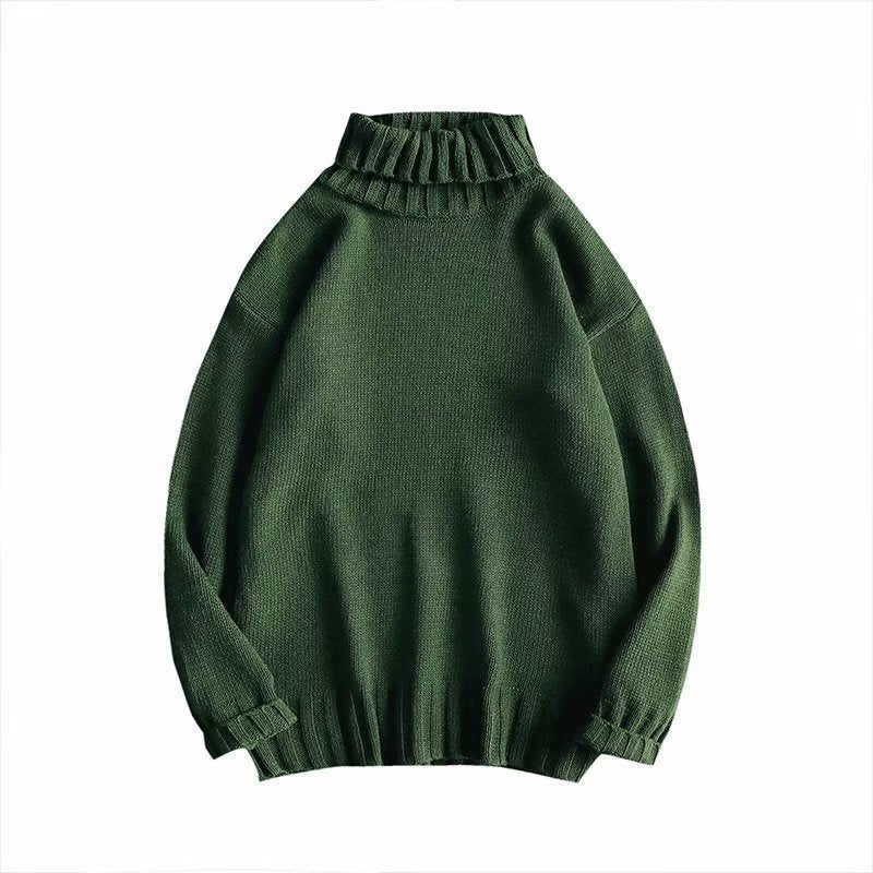 Men's Retro Turtleneck Knit Sweater