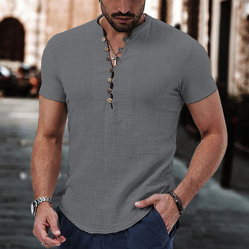 Men's Casual Linen Shirt