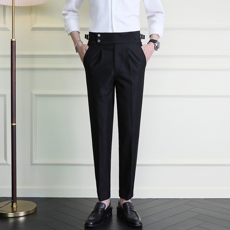 Straight-leg Stretch Casual Pants