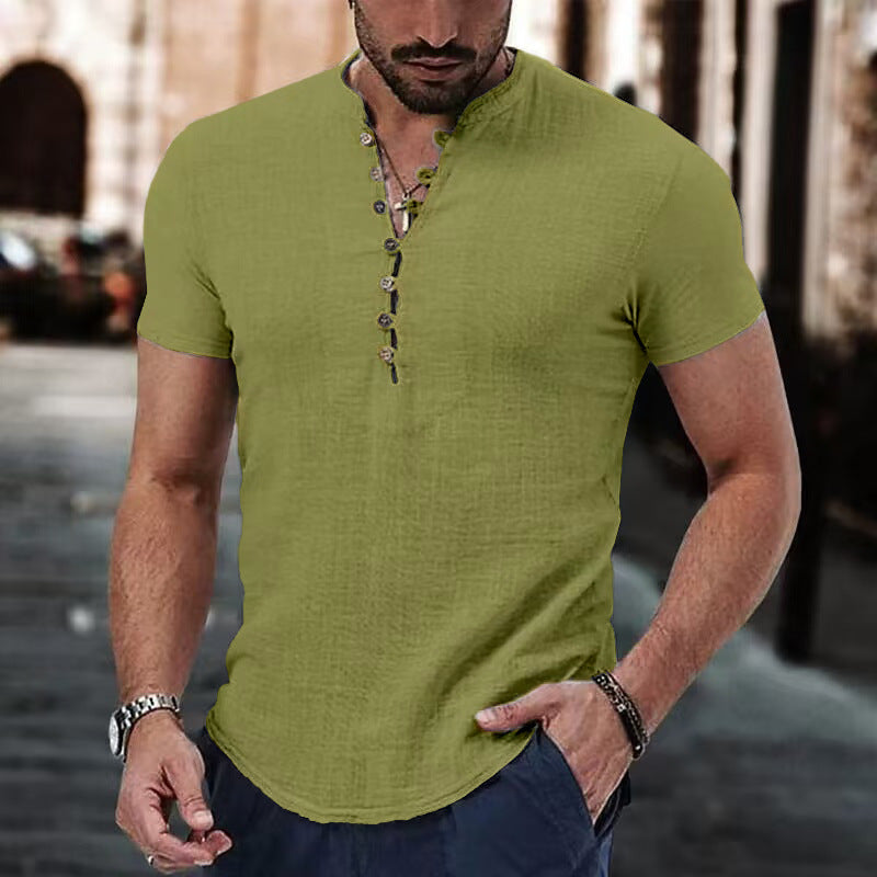 Men's Casual Linen Shirt