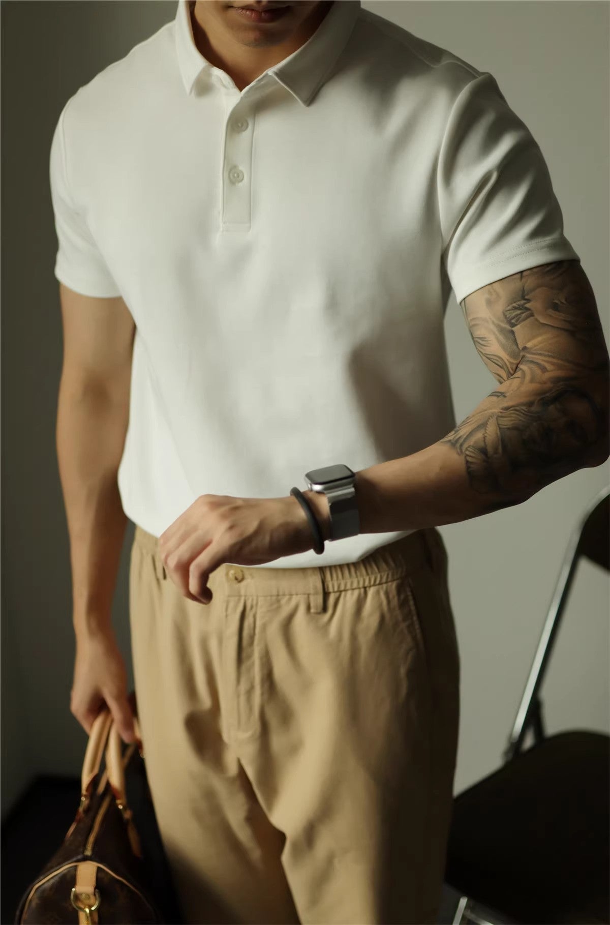 Men's Short Sleeve Cotton Polo Shirt