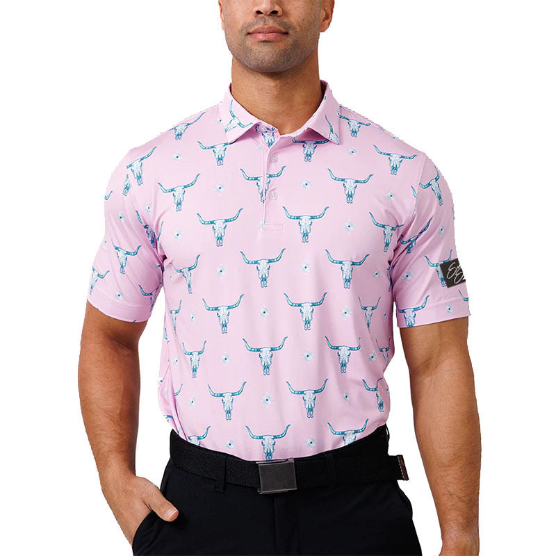 Men's Printed Golf Polo Shirt