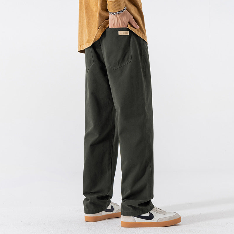 Mens Straight Leg Casual Cotton Pants | PolarNut