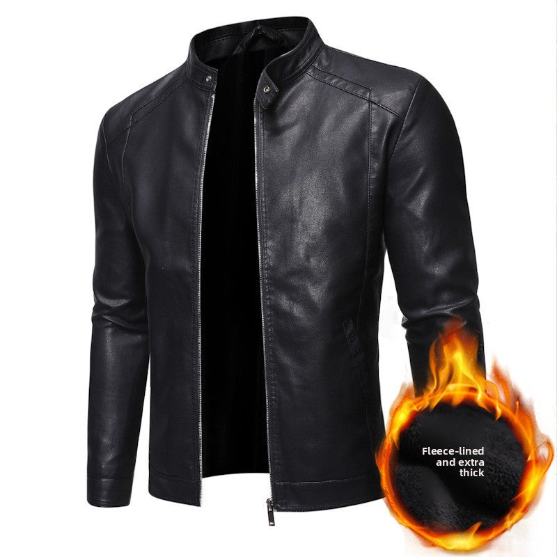 PU Leather Jacket Business Casual | PolarNut