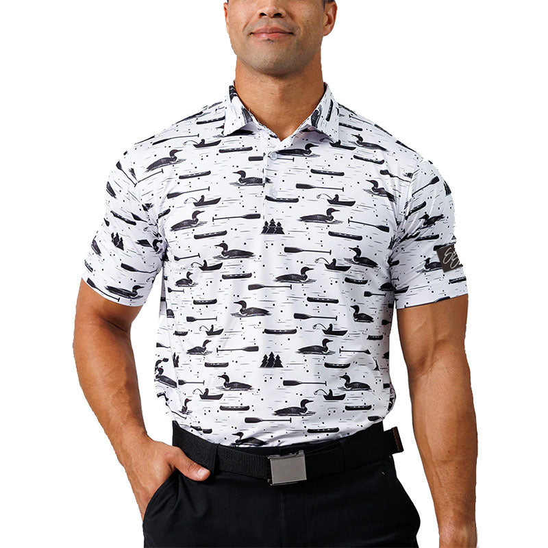 Men's Printed Golf Polo Shirt