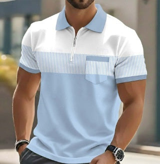 Men's Striped Polo Shirt