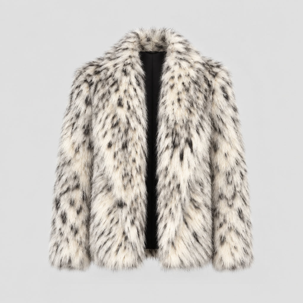 Winter Leopard Print Plush Jacket | PolarNut