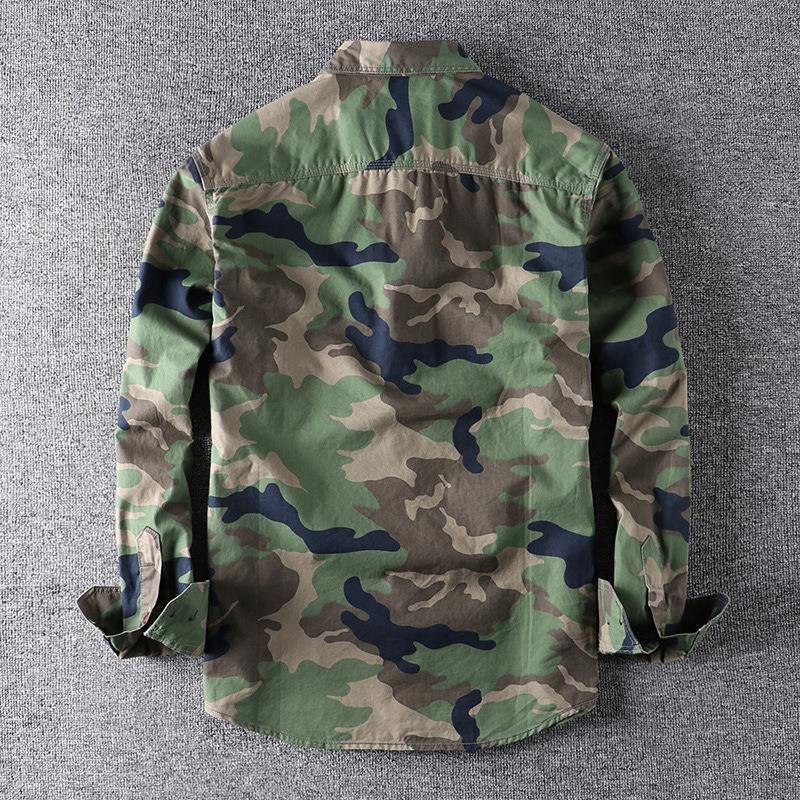 Mens Washed Camouflage Shirt | Cargo Shirt | PolarNut